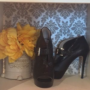 MK Print Black Stilettos